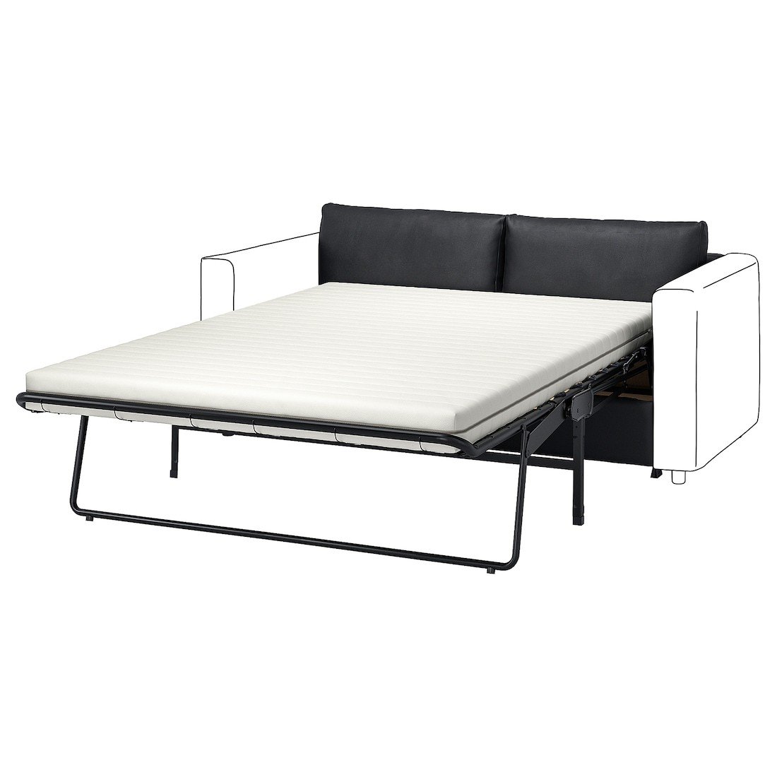 IKEA VIMLE Секція 2-місного дивана-ліжка, Grann / Bomstad чорний 59562121 595.621.21