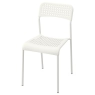 IKEA ADDE АДДЕ Стілець, білий | 102.191.78