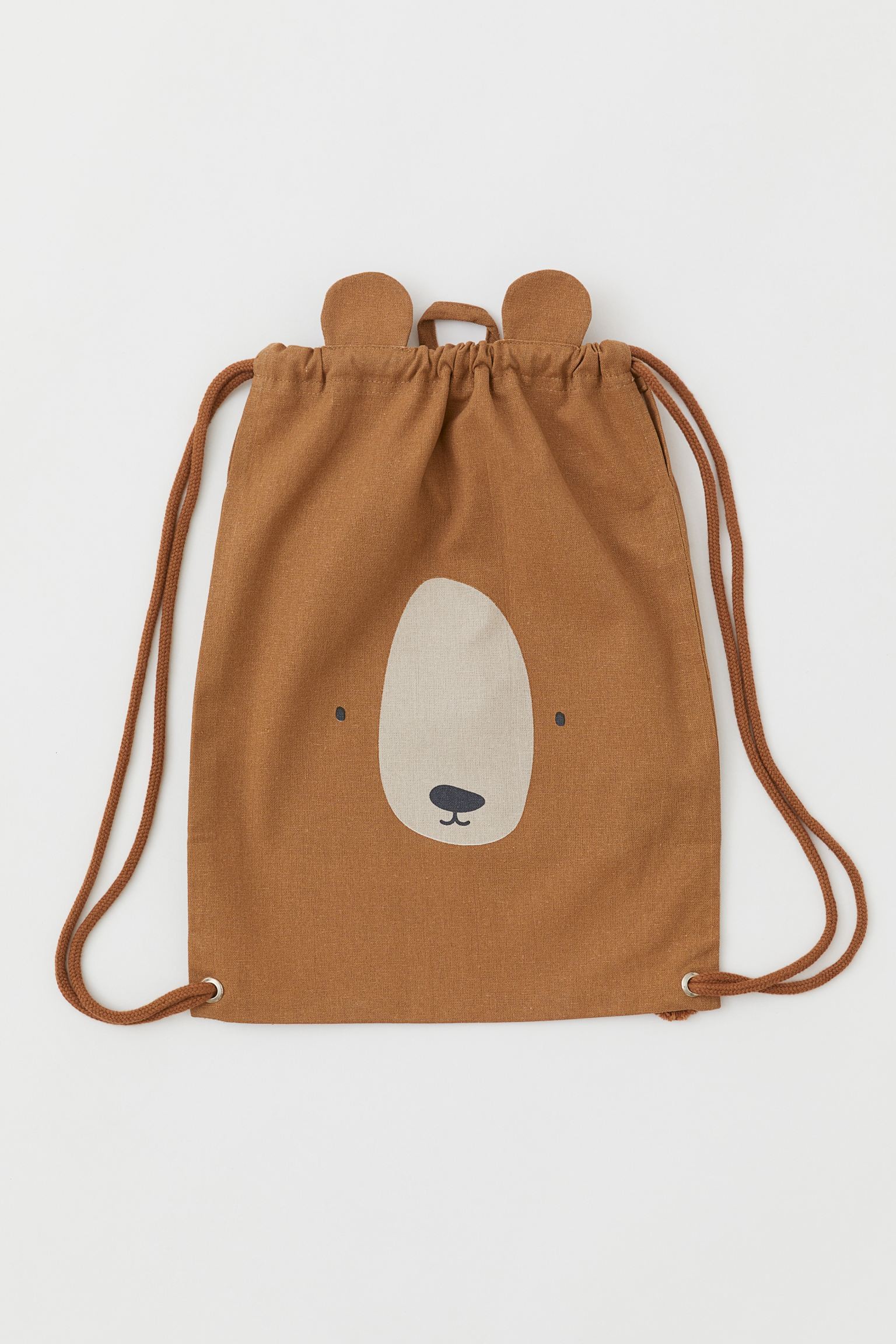 Бавовняна сумка для спортивного одягу, Бурий ведмідь