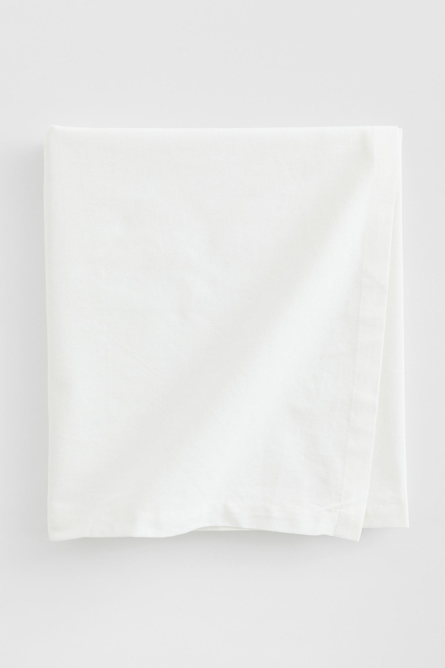 Бавовняна скатертина, Білий, 140x180