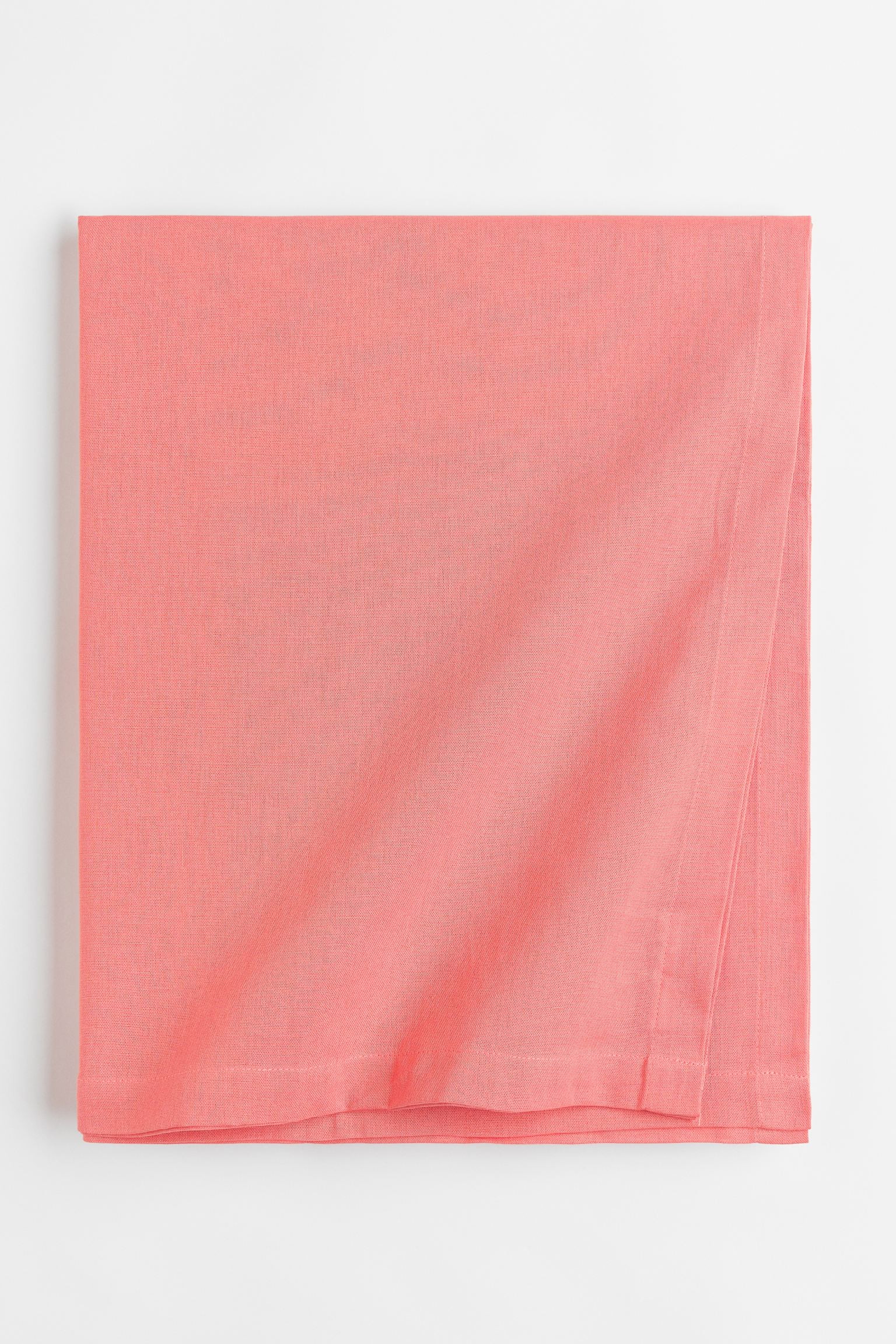 Бавовняна скатертина, Коралово-рожевий, 140x240