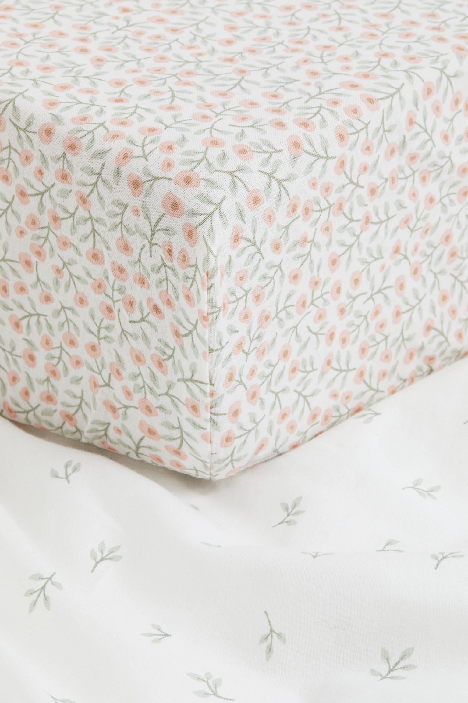 Чохол для пеленального килимка, Білі квіти, 50x70