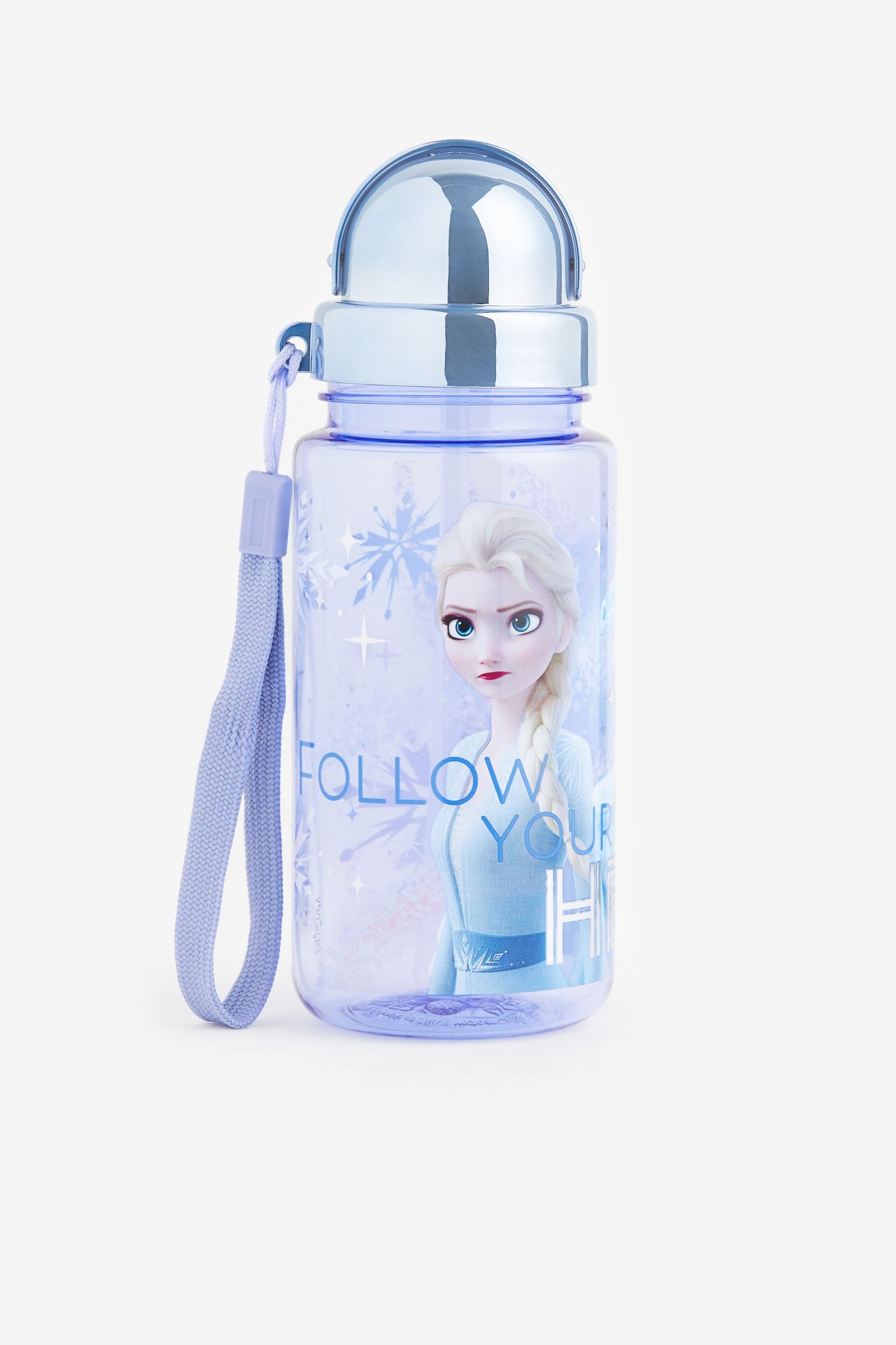 Пляшка для води з принтом, Блакитний/Заморожений