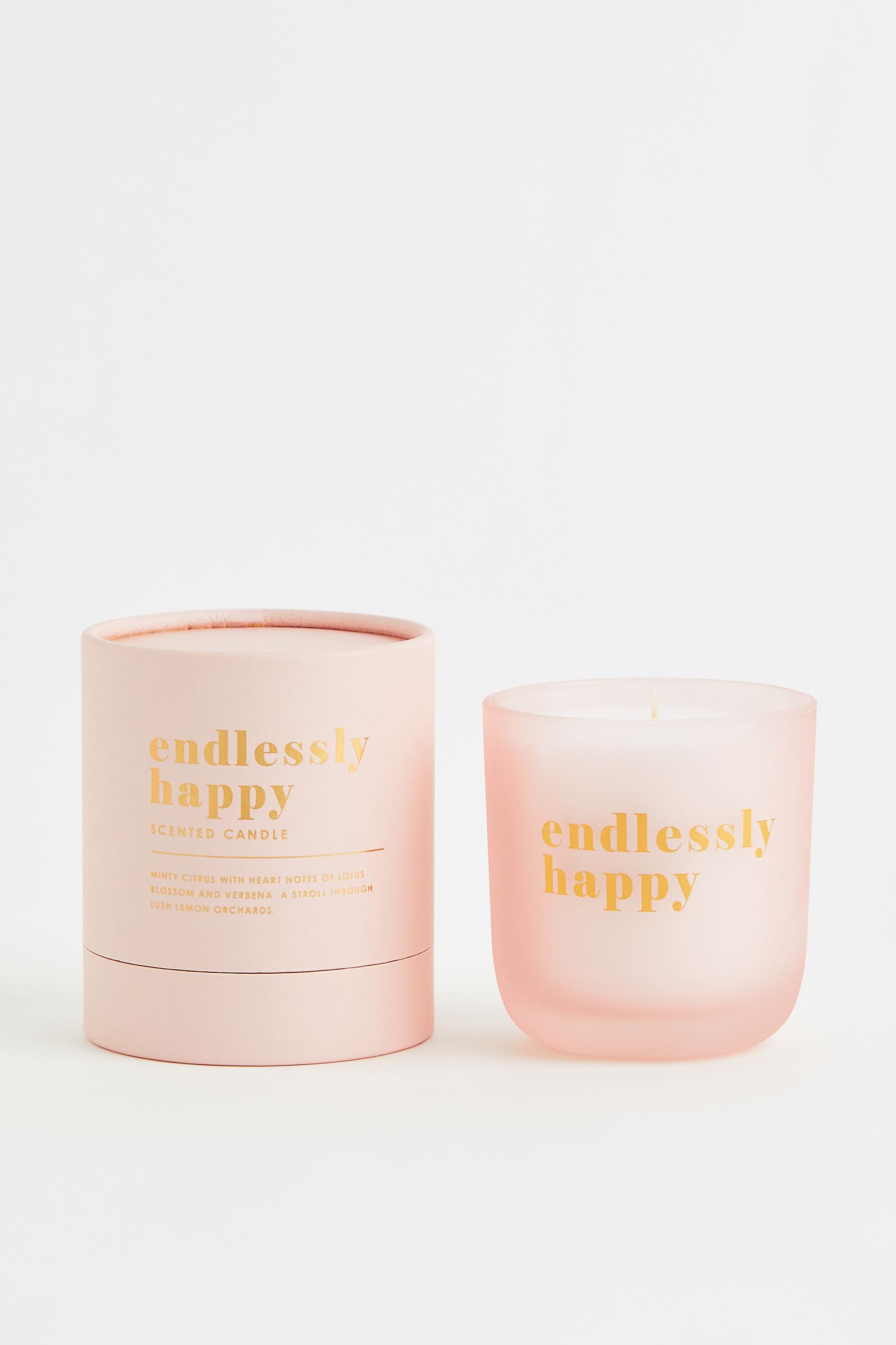 Ароматична свічка у склі, Рожевий/Нескінченно щасливий
