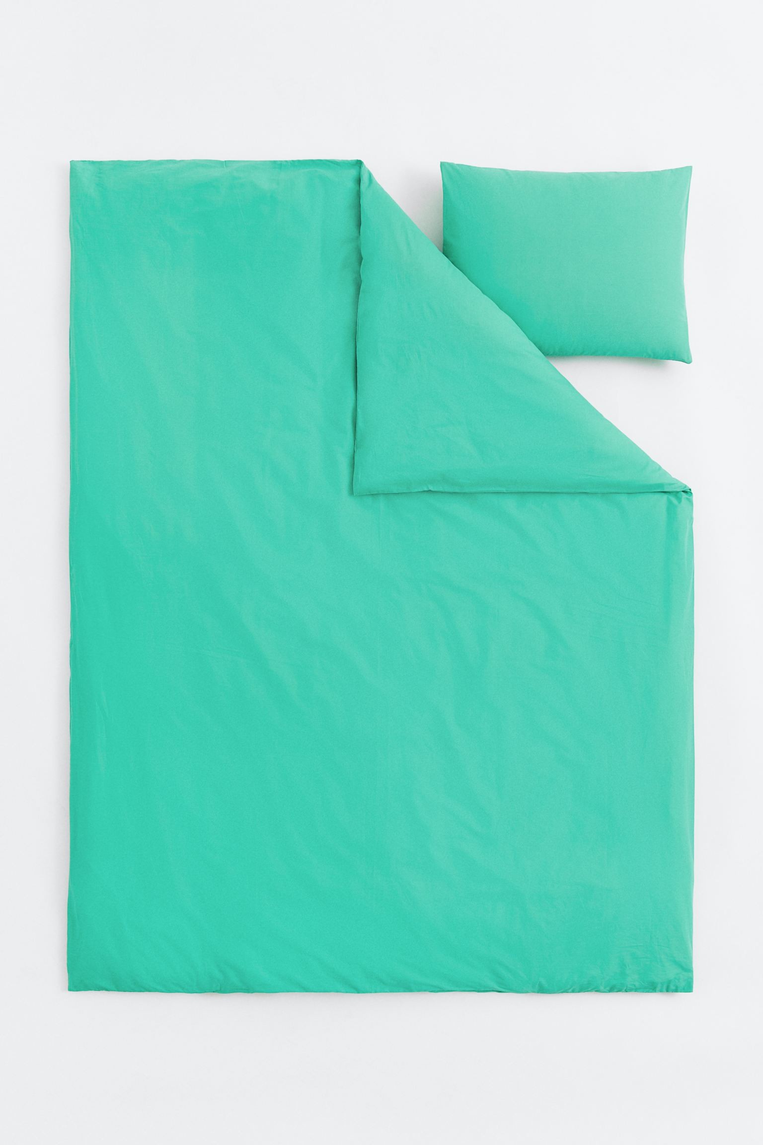 Односпальна постільна білизна, Зелений, 150x200 + 50x60