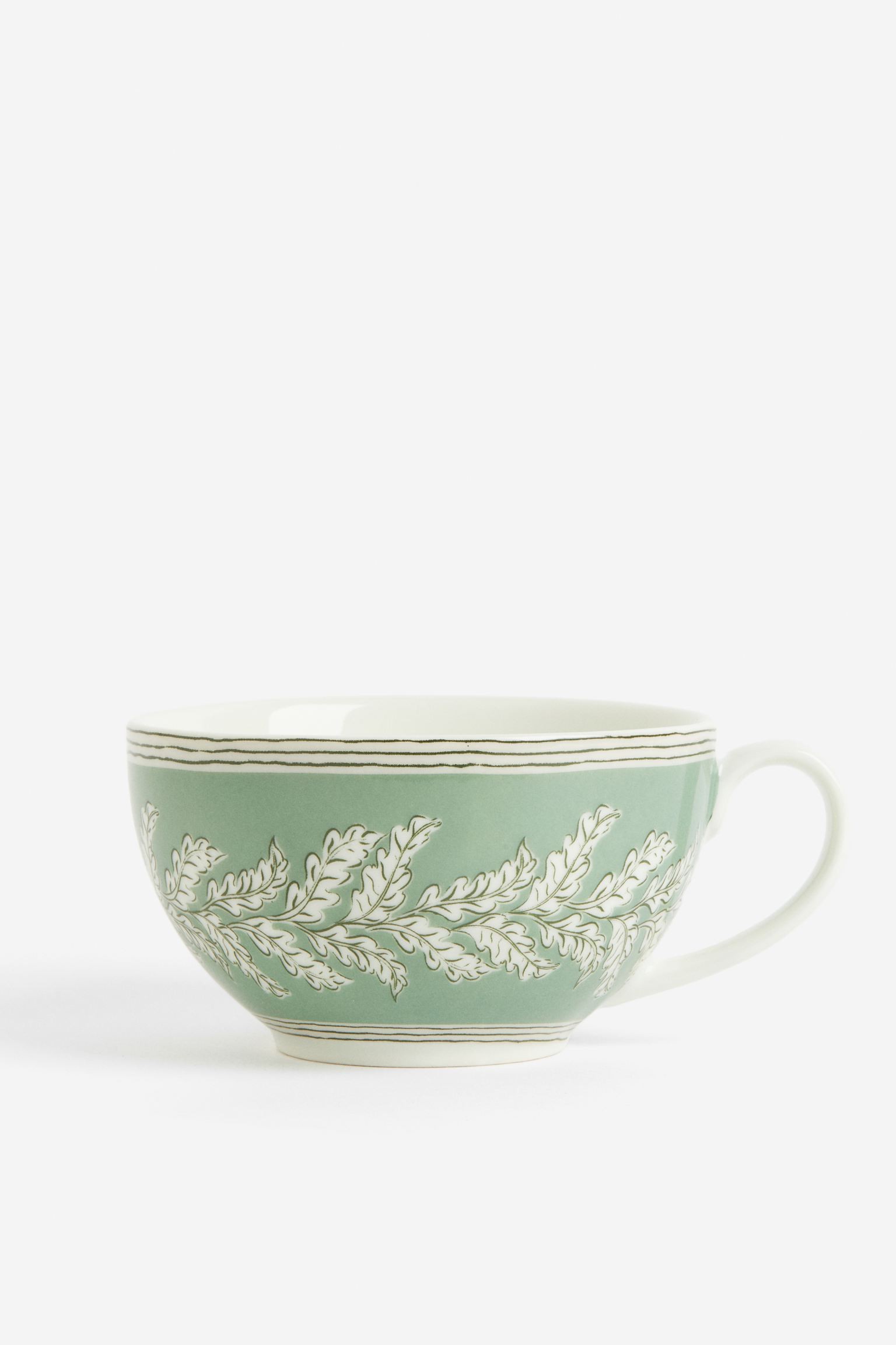 Порцелянова чашка, Світло-зелений/Листя