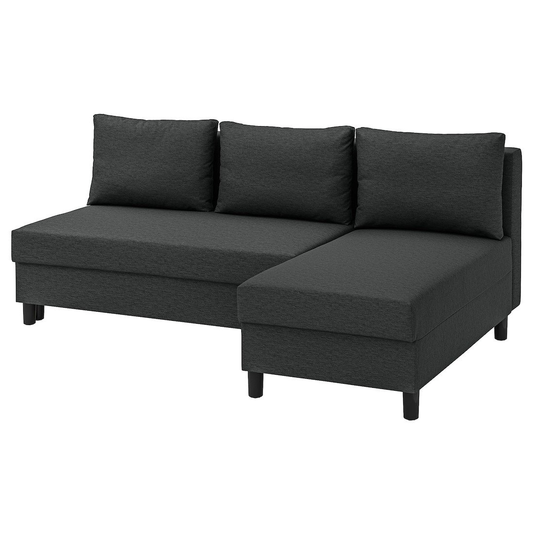 ÄLVDALEN 3-місний диван з козеткою, Knisa темно-сірий