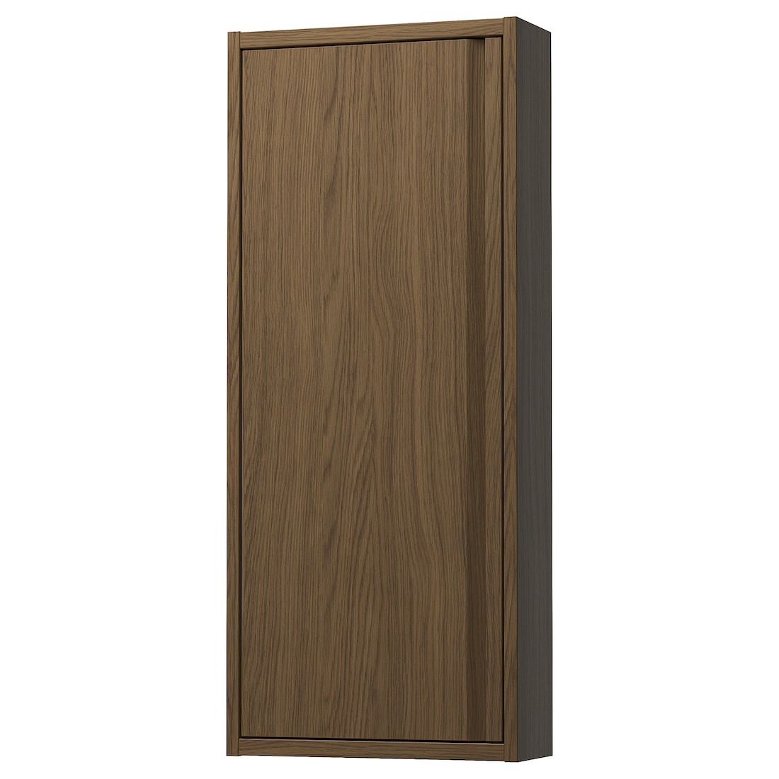 ÄNGSJÖN Навісна шафа з дверцятами, коричнева імітація дуб, 40x15x95 см