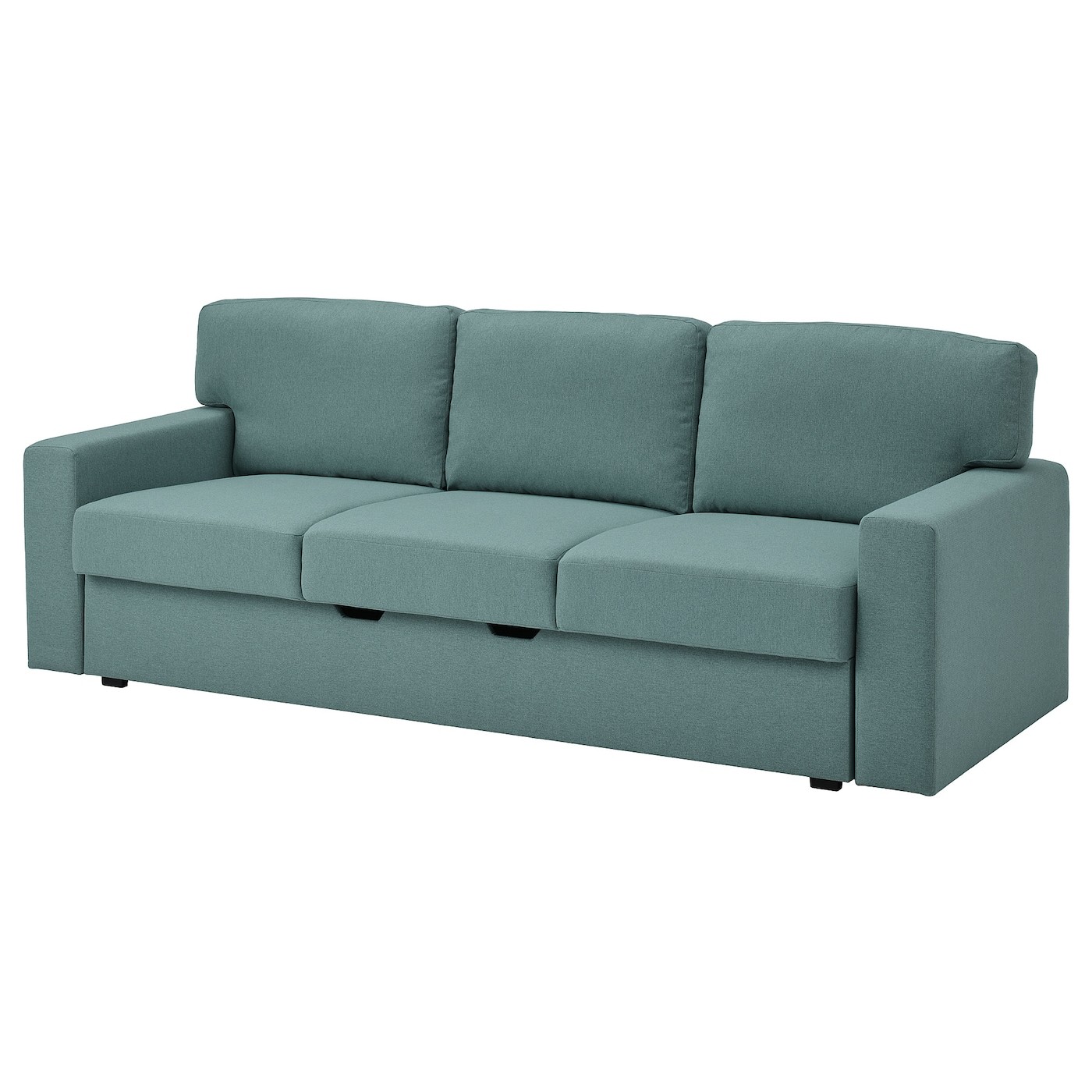 BÅRSLÖV Розкладний диван 3-місний, Tibbleby світло-сіро-бірюзовий