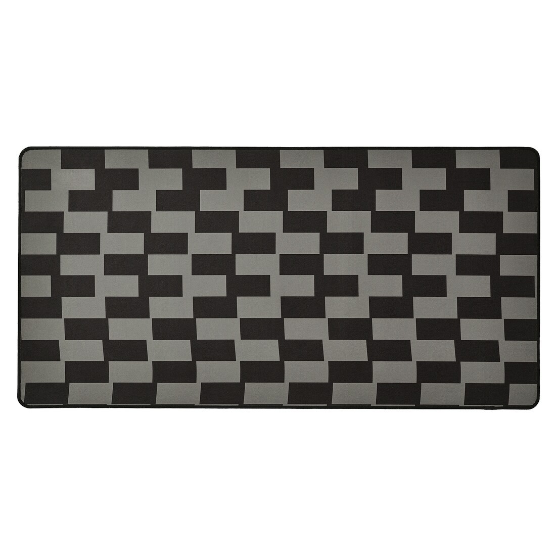 BLÅSKATA Ігровий килимок для миші, чорний / сірий візерунок, 40x80 см