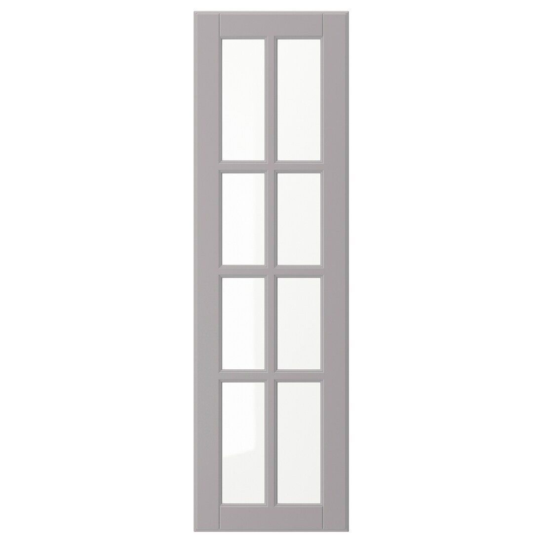 BODBYN БУДБІН Скляні двері, сірий, 30x100 см