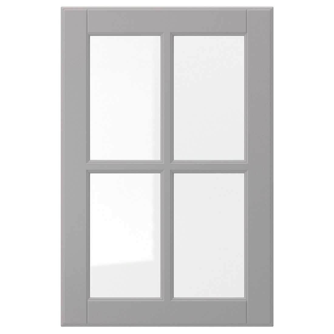 BODBYN БУДБІН Скляні двері, сірий, 40x60 см