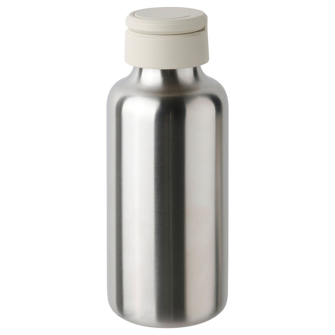 ENKELSPÅRIG ЕНКЕЛЬСПОРІГ Пляшка для води, нержавіюча сталь / бежевий, 0.5 л