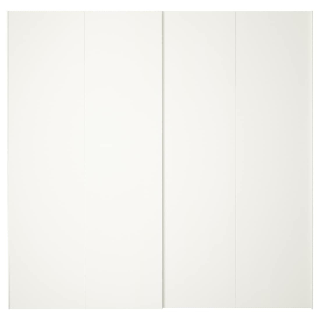 HASVIK ХАСВІК Пара розсувних дверей, білий, 200x201 см