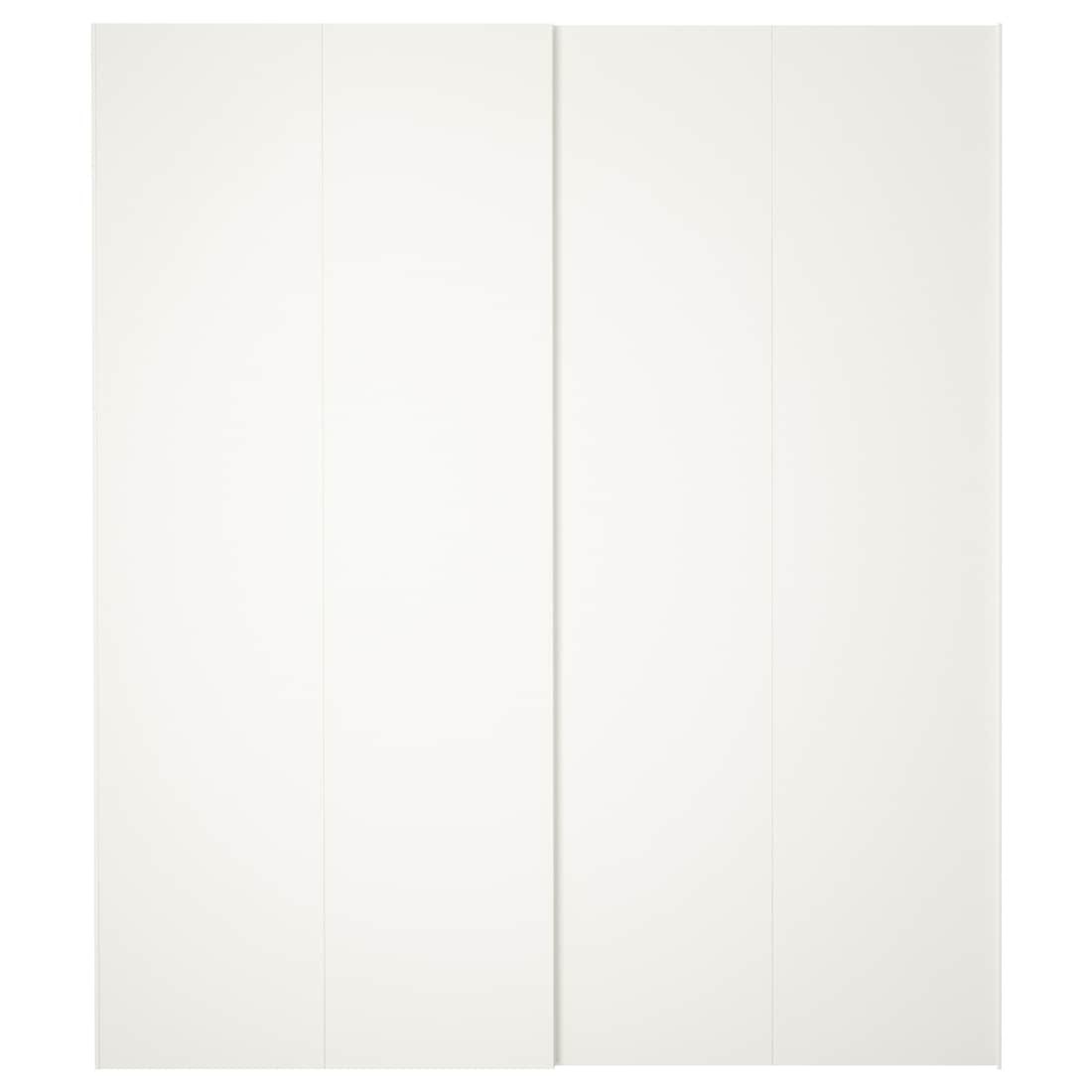 HASVIK ХАСВІК Пара розсувних дверей, білий, 200x236 см