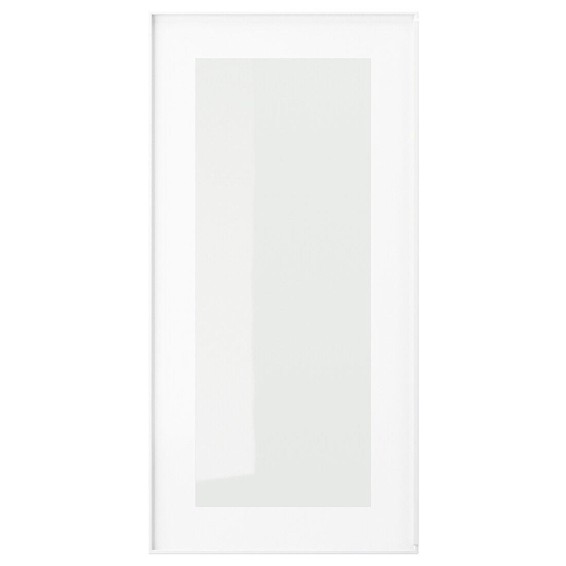 HEJSTA ХЕЙСТА Скляні двері, білий / прозоре скло, 30x60 см