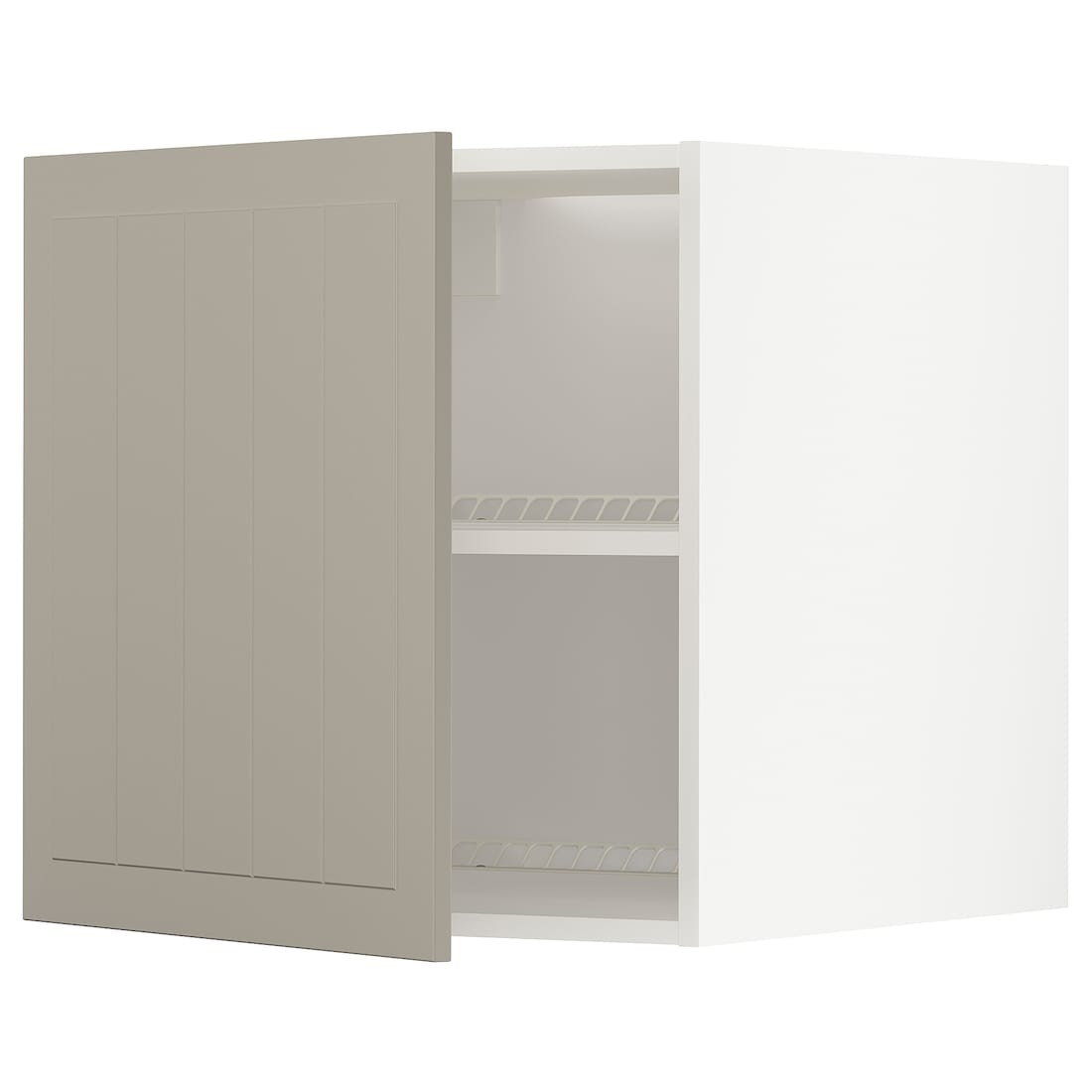 METOD МЕТОД Верхня шафа для холодильника / морозильника, білий / Stensund бежевий, 60x60 см