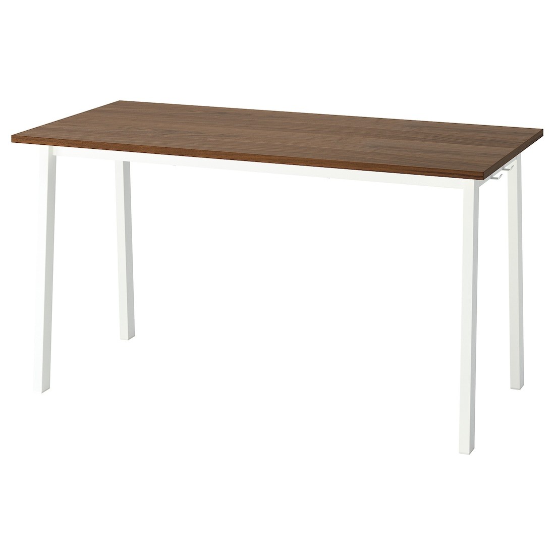 MITTZON стіл для конференцій, горіх / білий, 140x68x75 см