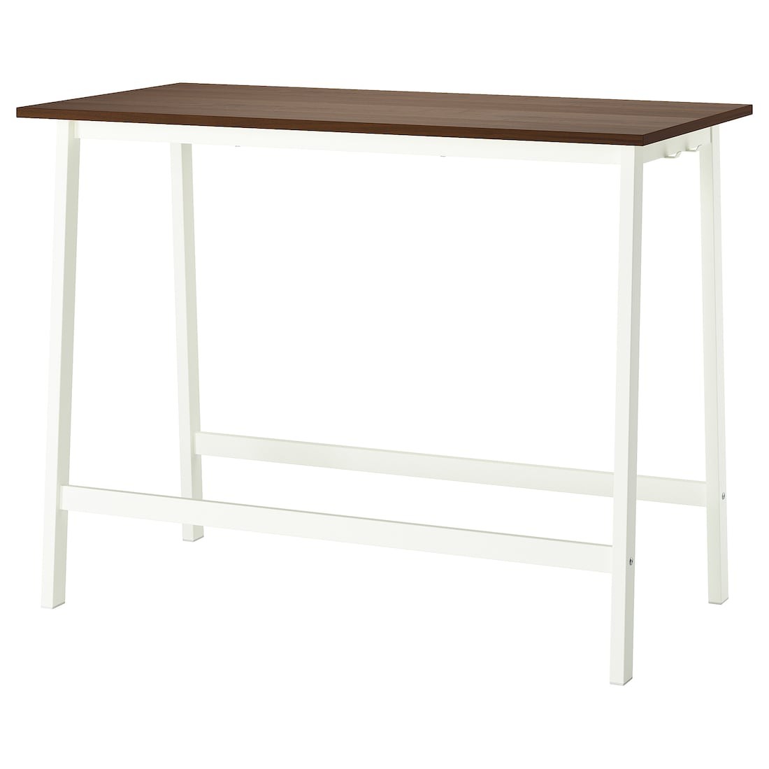 MITTZON стіл для конференцій, горіх / білий, 140x68x105 см