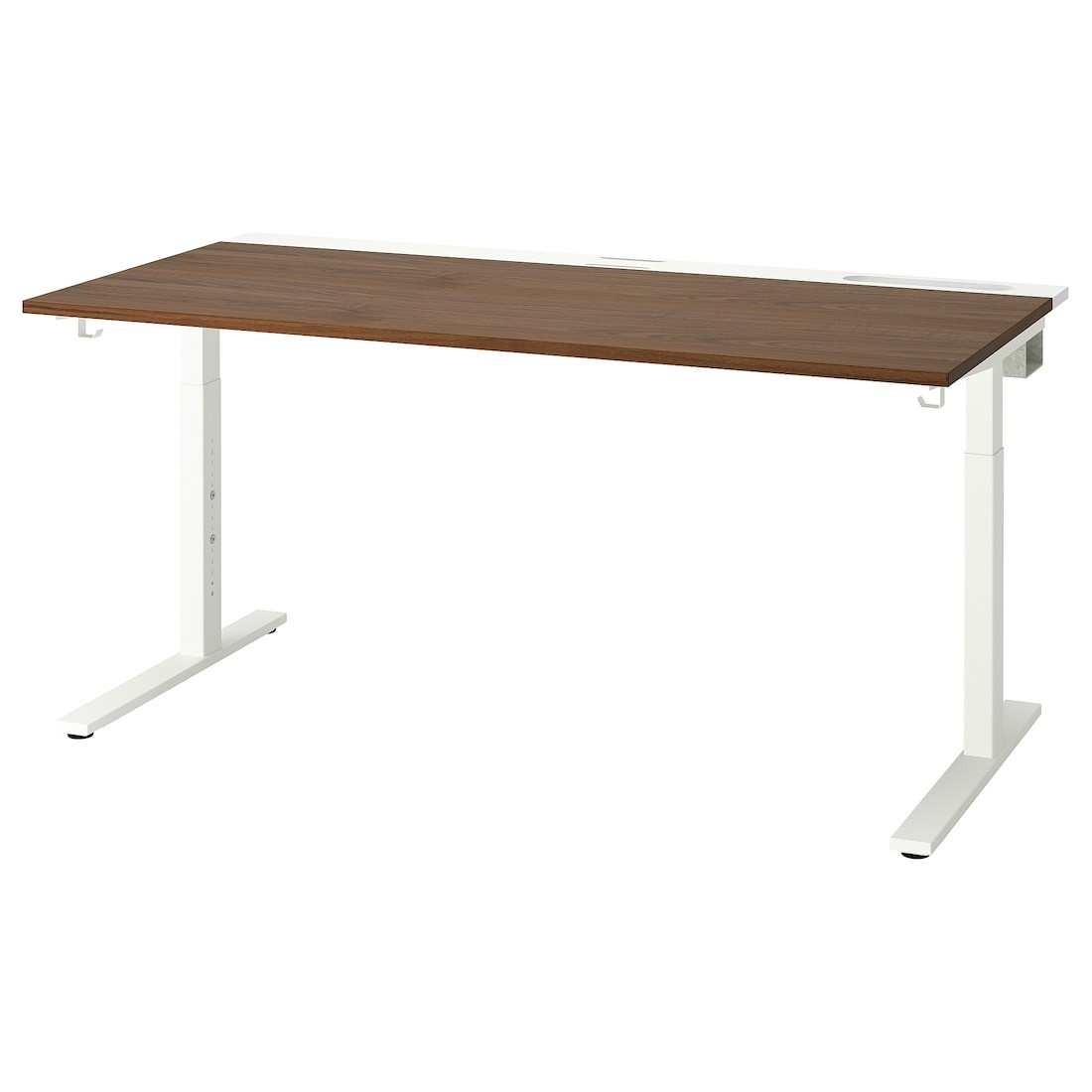 MITTZON письмовий стіл, білий горіх, 160x80 см