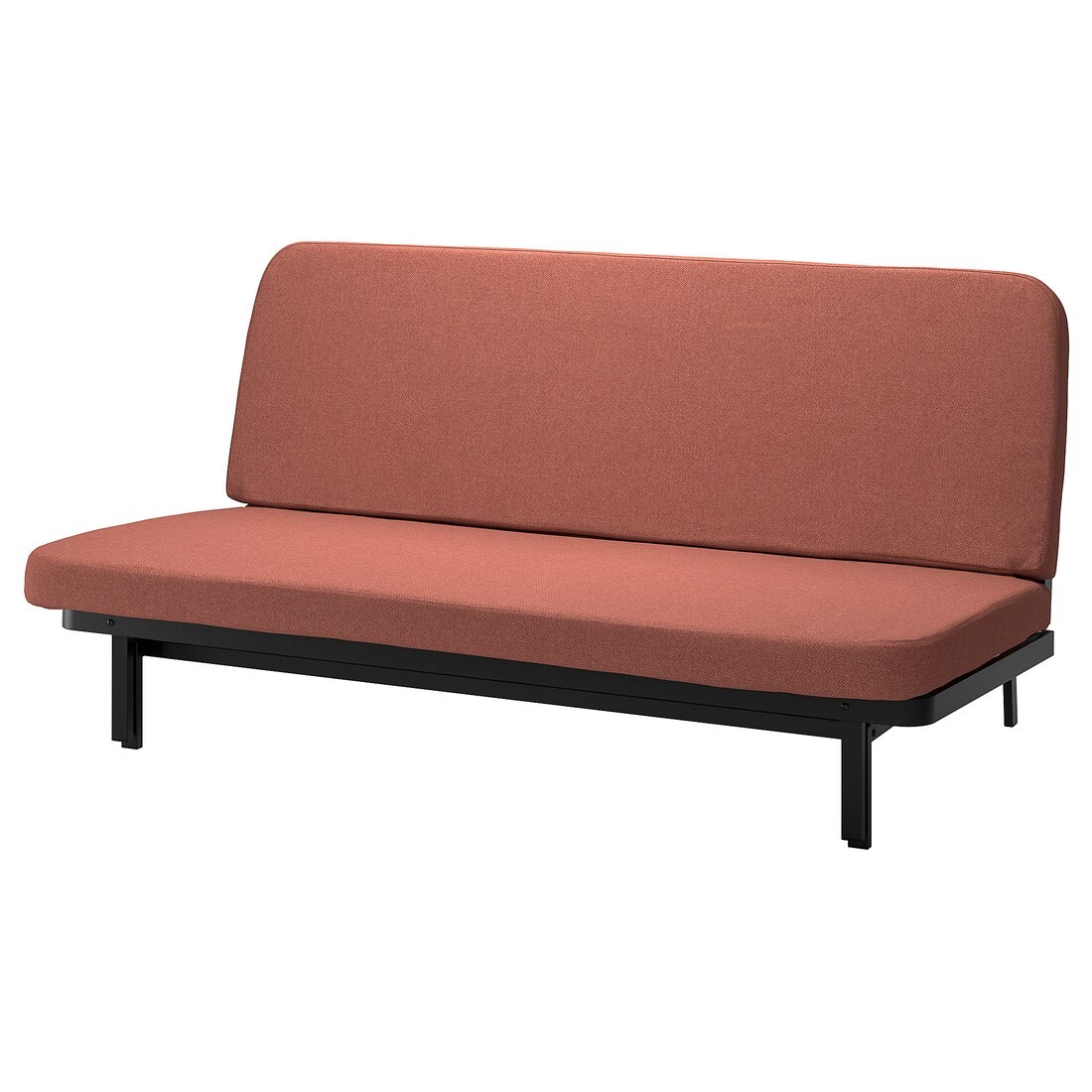 NYHAMN НІХАМН Розкладний диван 3-місний, матрац з кишеньковими пружинами / Skartofta червоний / коричневий