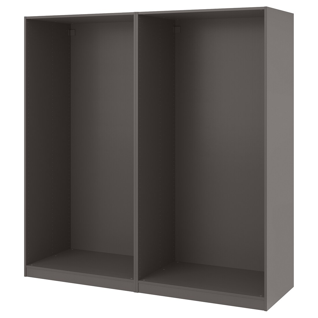 PAX ПАКС 2 каркаси гардероба, темно-сірий, 200x58x201 см