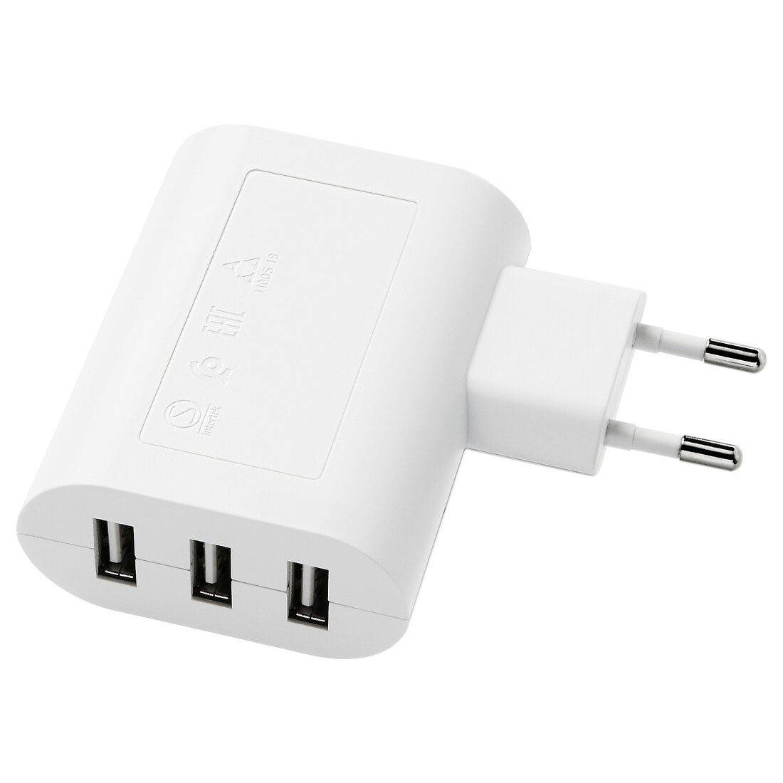 SMÅHAGEL Зарядний пристрій USB / 3 порта, білий