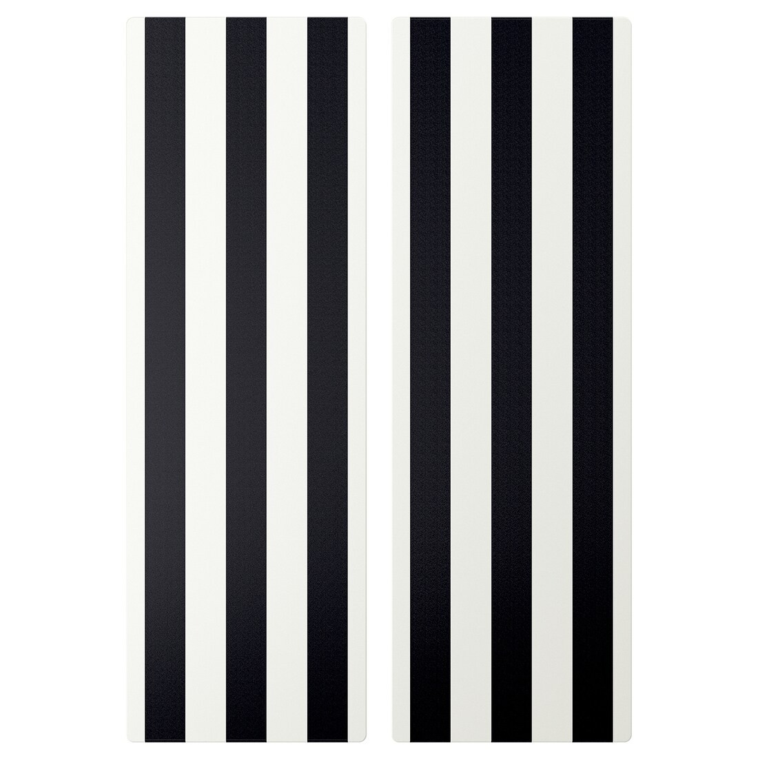 SMÅSTAD Двері, чорні / білі смужки, 30x90 см