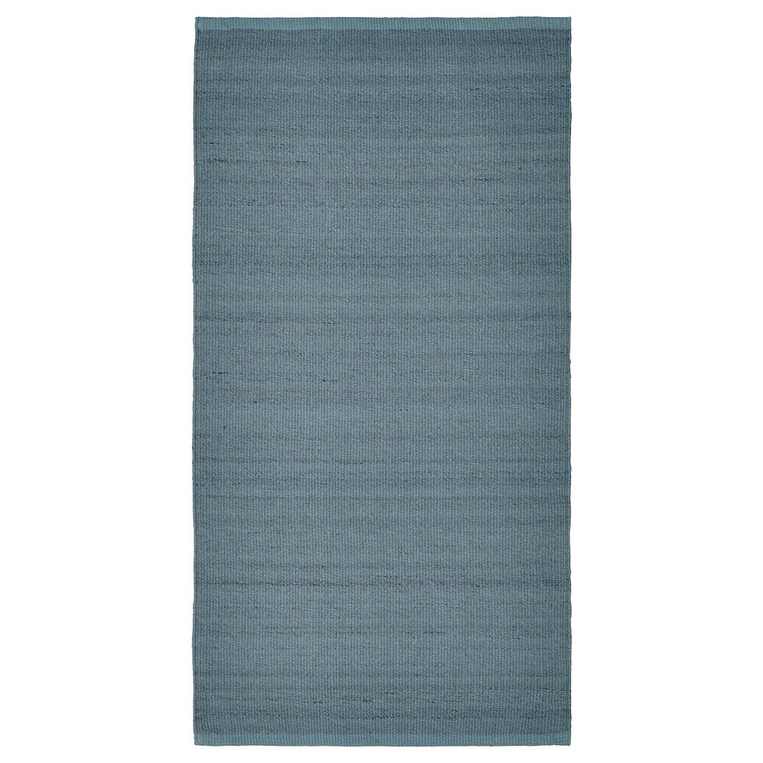 TIDTABELL Килим безворсовий, сіро-блакитний, 80x150 см