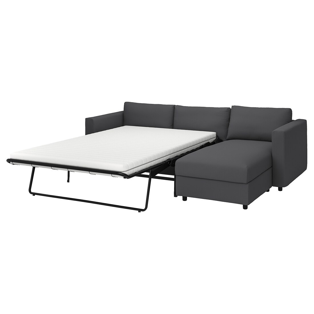 VIMLE 3-місний диван з козеткою, Hallarp сірий