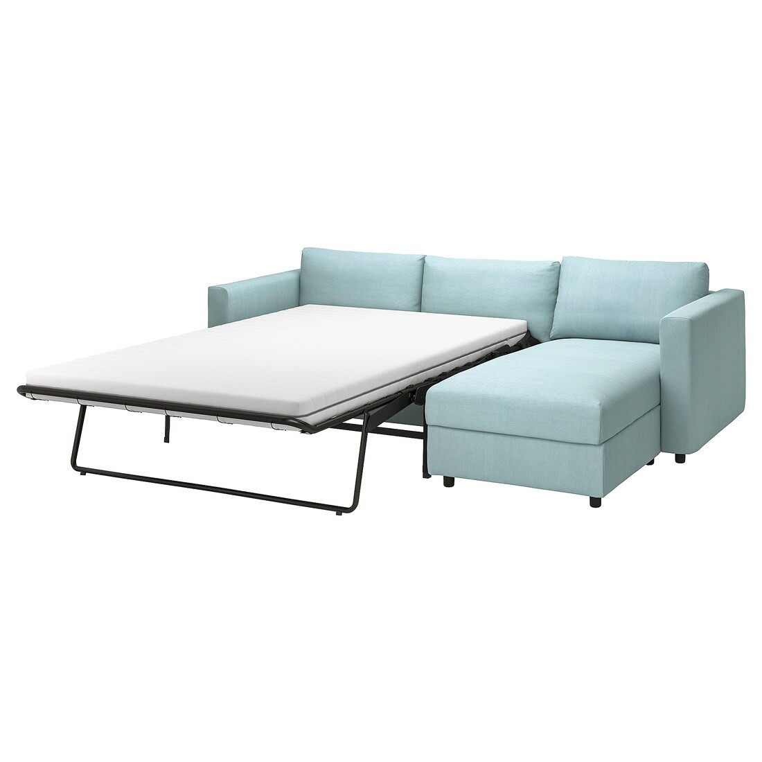 VIMLE 3-місний диван з козеткою, Saxemara світло-блакитний