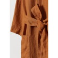H&M Home Халат з випраного льону, Світло коричневий, Різні розміри 0107727034 | 0107727034