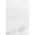 H&M Home Двоспальна льняна постільна білизна, Білий, 200x200 + 50x60 0188589001 0188589001