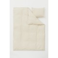 H&M Home Комплект постільної білизни з бавовни, Світло-бежевий, Різні розміри 0453850056 | 0453850056