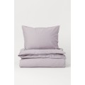 H&M Home Комплект постільної білизни з бавовни, Світло-пурпуровий, Різні розміри 0453850057 | 0453850057
