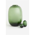 H&M Home Міні-ваза зі скла, Зелений 0460753053 | 0460753053