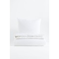 H&M Home Односпальна постільна білизна з бавовни, Білий, Різні розміри 0496278006 | 0496278006