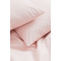 H&M Home Двоспальна постільна білизна з бавовни, Світло рожевий, 200x200 + 50x60 0496279050 | 0496279050