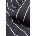 H&M Home Односпальна постільна білизна, Темно-сірий/смугастий, Різні розміри 0690351001 | 0690351001