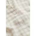 H&M Home Піжама з льняної суміші, Світло-бежевий/Клітка, Різні розміри 0742967014 | 0742967014