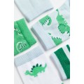 H&M Home Шкарпетки, 5 пар, Зелений/Динозаври, Різні розміри 0760024084 | 0760024084