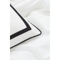 H&M Home Односпальна постільна білизна з єгипетської бавовни, Білий, 150x200 + 50x60 0791898001 | 0791898001