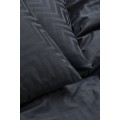 H&M Home Двоспальна постільна білизна з бавовняного сатину, Сірий антрацит/Малюнок, 200x200 + 50x60 0813742003 | 0813742003