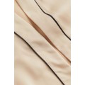 H&M Home Сатиновий халат, Світло-бежевий, Різні розміри 0892090004 | 0892090004