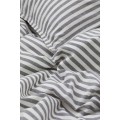 H&M Home Односпальна постільна білизна, Темно-сірий/смугастий, Різні розміри 0897123001 | 0897123001
