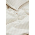 H&M Home Односпальна постільна білизна, Світло-бежевий/смугастий, 150x200 + 50x60 0897123003 | 0897123003