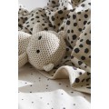 H&M Home Трикотажний плед для немовлят, Світло-сіро-бежевий/леопардовий принт, 90x90 0946622004 0946622004