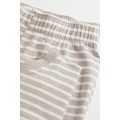 H&M Home Трикотажна піжама, Світло-бежевий/Білі смуги, Різні розміри 0970593010 | 0970593010