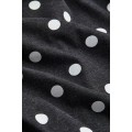 H&M Home Трикотажна піжама, Темно-сірий/Горошок, Різні розміри 0970593016 | 0970593016