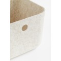 H&M Home Фетровий кошик для зберігання, Натуральний білий меланж 1022276007 | 1022276007